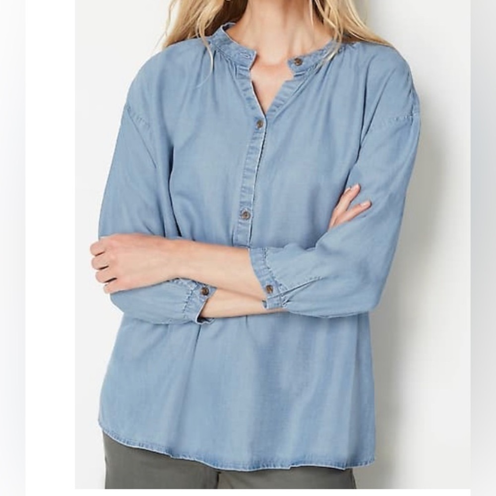 J. Jill - NEW - relaxed denim shirt